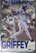 Vintage 1991 Ken Griffey Jr. Lethal Weapon MLB Poster – Starline 22″×35″... - $27.67