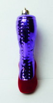 Purple Victorian Boot Button Up Look plastic ornament - $4.46