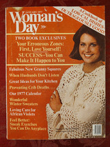 WOMANs DAY Magazine January 1977 Creamy Crochet Poncho Wayne W. Dyer - £7.76 GBP