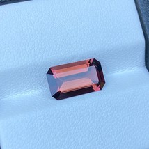 Natural Unheated Pink Tourmaline 3.18 Cts Congo VVS Emerald Cut Loose Gemstone - £207.67 GBP
