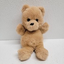 Vintage Dakin 1981 Tan Brown 7&quot; Plush Sitting Teddy Bear Shredded Clippings - $31.10