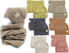Hatzzi - Confetti Soft Winter Knit Beanie and Scarf Set - £20.78 GBP