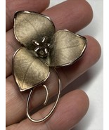 Antique Vtg Boyd Bond Sterling Silver Flower Brooch - $38.71 CAD