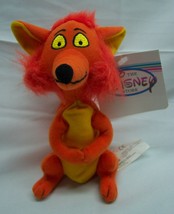 Walt Disney Store Mary Poppins ORANGE FOX 6&quot; Bean Bag Stuffed Animal Toy NEW - £11.83 GBP