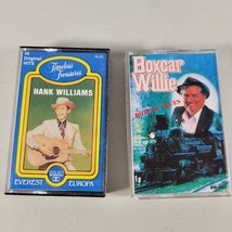 Country Music Cassette Tapes Hank Williams Sr and Boxcar Willie Rare Lot of 2 - £7.96 GBP