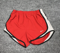 Nike Dri Fit Running Shorts Women Small Red Black Athletic Elastic Waist... - $14.01
