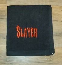 Slayer Embroidered Golf Sport Towel 16x18 Black  - £12.59 GBP