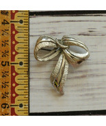 vintage sterling silver bow ribbon brooch pin - £11.62 GBP
