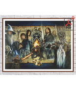 Lord Of The Rings Heroes Movie Hobbit Counted PDF Cross Stitch Pattern - $3.50