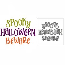 Beware Spooky Halloween Words Metal Cutting Dies DIY Scrapbooking Card Making - £7.72 GBP