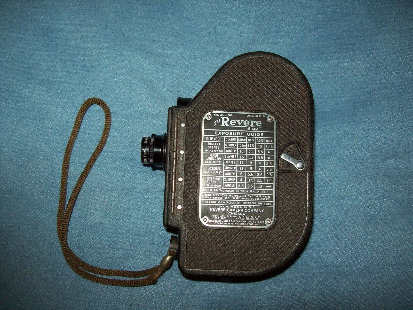 Vintage Revere 8mm Movie Camera Model 88 Double 8 Made In USA - GENTLY USED! - $49.50