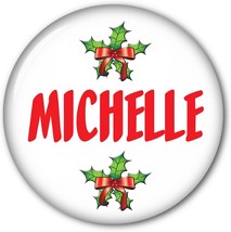 1 Personalized Christmas Holiday Stocking Button Pin Back Buttons Identify Your - £7.29 GBP