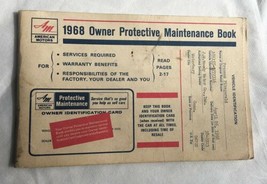 1968 AMERICAN MOTORS AMC Original Owners Protective Maintenance Book - $49.45