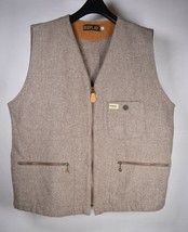 Replay Union Made Jackets Tan Wool Blend Sporting Vest XL Italy - $125.73