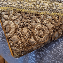 Vintage Gold Embellished Handbag (12L7.5T) - $19.80