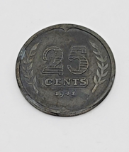 Netherland coin 25 cent 1941 KM# 174 ~ Circulated - $1.97
