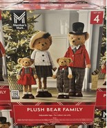 Member’s Mark Plush Bear Family 4 Pc, Christmas Decorations Indoor - $2,558.07 MXN