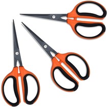 3 Packs Trimming Scissors Teflon Coated Non Stick Blades Pruning Shears ... - £23.58 GBP