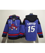 Men&#39;s Toronto Raptors #15 Vince Carter Purple Lace-Up Pullover Hoodie - €64,81 EUR