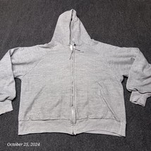 Vintage Sutton Hoodie Adult XL Gray Full Zip Sweatshirt Hooded Sweater J... - £14.25 GBP