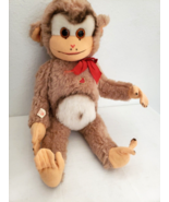 Berg Tiere Mit Herz Jointed Monkey Plush Stuffed Animal Brown Tan Red He... - £31.13 GBP