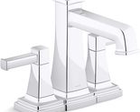 Kohler 27398-4-CP Riff Centerset Bathroom Sink Faucet - Polished Chrome - £136.29 GBP