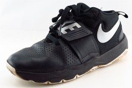 Nike Team Hustle 08 Black Synthetic Athletic Boys Shoes Size 5.5 - $21.78