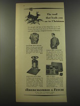 1956 Abercrombie &amp; Fitch Ad - Hallmark Print Blouse; Turtle Neck Ruffster - $18.49