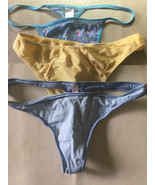 (3) Vintage STRING THONG Bikini Panties Victoria's Secret, Van Mar ( Large) - $27.96