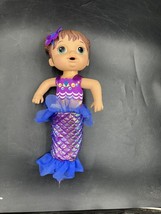 Hasbro Baby Alive Shimmer And Splash Mermaid Doll. brown hair green eyes - $24.75