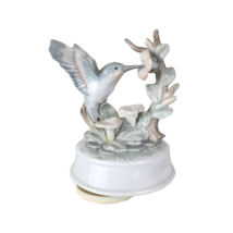 Hummingbird Rotating Music Box Song Where Do I Begin Love Story - $25.74