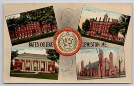 Bates College Lewiston ME Maine Multi View Postcard A39 - £3.94 GBP