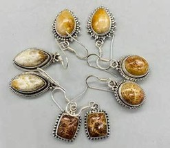 Fossil coral various earrings - $55.95