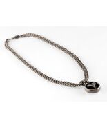 JMD Silver Two Strand Necklace Heart Pendant - Great Gift! - €102,01 EUR