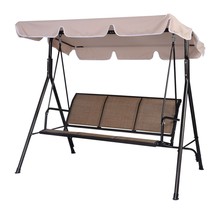 Outdoor 3-Person Canopy Swing for Porch Patio or Deck - £264.39 GBP