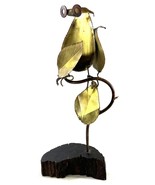 Vintage Mid Century Brutalist Owl on Branch Sculpture Metal Welded Art 14” - $16.36 CAD