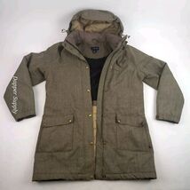Land’s End Size M 10-12 Brown Coat Removable Hood - $48.90