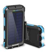 Solar Power Bank 30000Mah, Suscell Portable Solar Phone Charger - £31.41 GBP