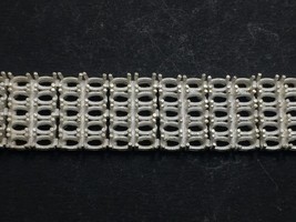 Silver Semi Mount Setting Bracelet Multi Line Bracelet 3x5 mm oval Bracelet - $171.51