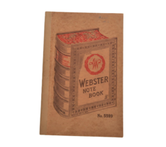 Antique Webster Notebook Model 5599 Patented 1909 J.C Blair Co Ephemera ... - $24.99