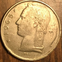 1965 Belgium 5 Francs Coin - £1.37 GBP
