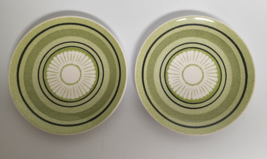 VTG Taylor Smith Taylor Green Span Bread and Butter Plates 7&quot; Ironstone Set of 2 - £7.90 GBP