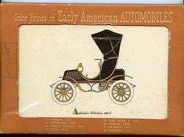 8 Color Prints of Early American Automobiles Rambler Studebaker Stanley Steamer - £14.01 GBP