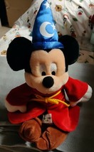 Walt Disney World Parks Mickey Mouse Sorcerer Fantasia Plush 13” - $310.08 MXN