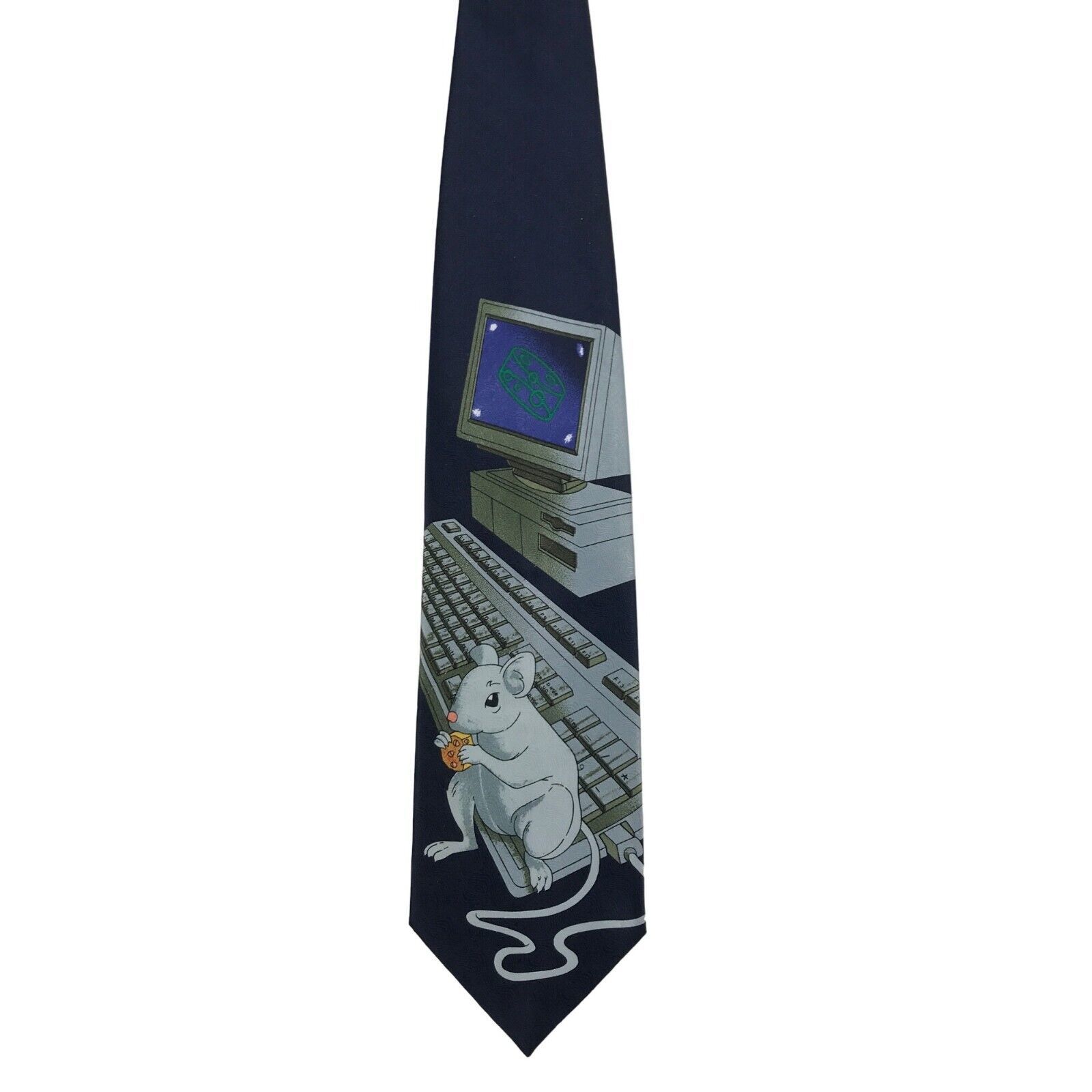Primary image for Vintage Robin Ruth Collections Amsterdam Retro Neck Tie Computer Mouse Polyester