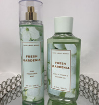 Bath &amp; Body Works Fresh Gardenia 2 Piece Set - Shower Gel &amp; Fragrance Mist - £19.22 GBP