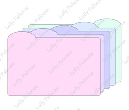 Round Tab Dividers Digital SVG CUT File: Instant Download. No Physical Product  