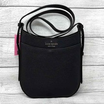 Kate Spade Leila North South Crossbody Purse Black Leather K7306 - $130.28