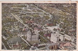 Salt Lake City Utah UT Aeroplane View Postcard C17 - $57.06 MXN