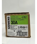 SIEMENS Q230 Circuit Breaker 30Amp 120/240V 60Hz 2 Pole Type QP (6 Pack) - $88.83
